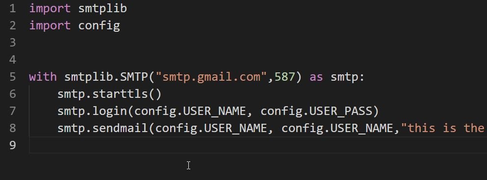 send mail python code